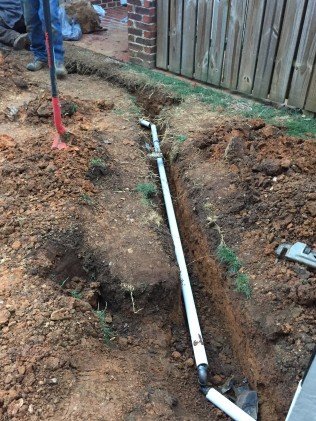 Underground natural gas installation in Johnson City