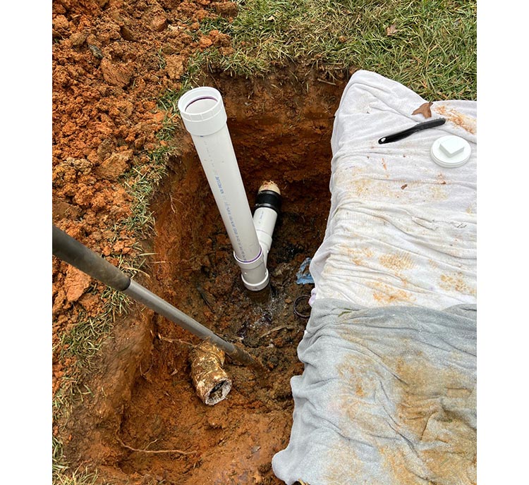 After - emergency sewer repair