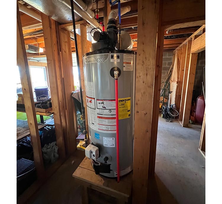 Power vent water heater replacement