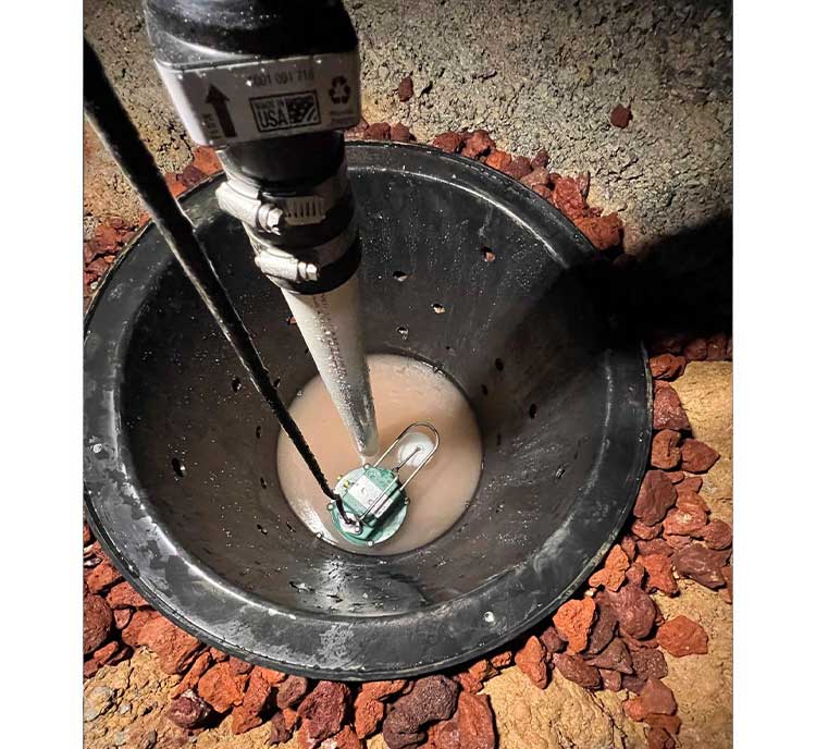 After - basin and sump pump installation